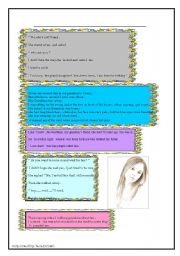 English Worksheet: Reading and  writing activities