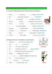 English Worksheet: Past Simple and Past Continues