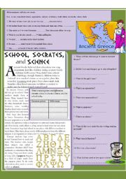 English Worksheet: School in Ancient Greece