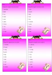 English Worksheet: singular and plural