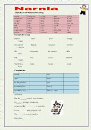 English Worksheet: Narnia test