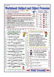 Worksheet: Subject and Object Pronouns