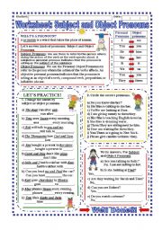 English Worksheet: Worksheet: Subject and Object Pronouns