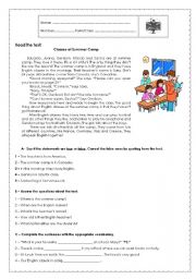 English Worksheet: 7th Grade Test - School Life