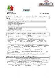 English Worksheet: present simple tense