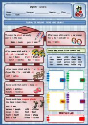 PLURAL OF NOUNS