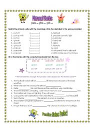 English Worksheet: Phrasal Verbs