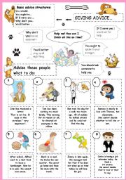 English Worksheet: Giving advice