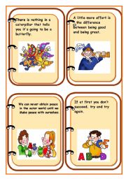 English Worksheet: QUOTES AND SAYINGS