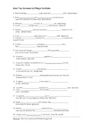 English Worksheet: Animal Facts:  Fill in the Blank with the Correct Form of the Present Simple, Affirmative or Negative