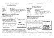 English Worksheet: Past modals