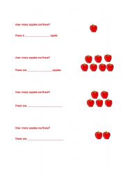 English worksheet: How many ...?