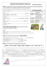 English Worksheet: English secondary schools / BE GOING TO FORM