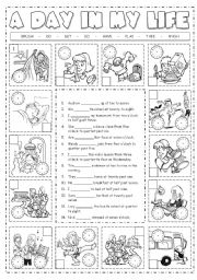 English Worksheet: Daily Routines