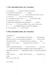 English worksheet: Definite article