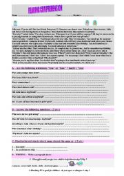 English Worksheet: Reading Comprehension 