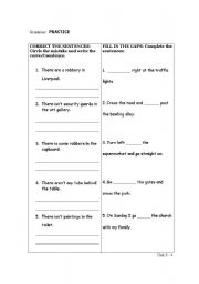 English Worksheet: Grammar Practise 3