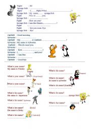 English Worksheet: greetings