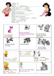 English Worksheet: greetings