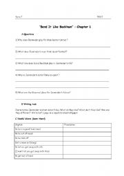 English Worksheet: Bend it like Beckam- worksheets.