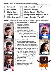 English Worksheet: PART 2/4 Charlie & The Chocolate Factorym - movie worksheet