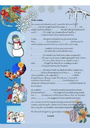 English Worksheet: Past Simple: A letter for Santa