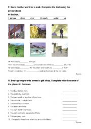English Worksheet: English test - 7th grade (Part II)