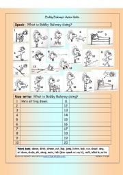 Bobby Baloneys Action Verbs (Present Continuous)