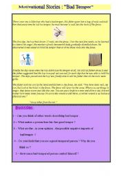 English worksheet: Reading and Speaking 