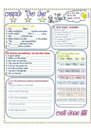 English Worksheet: VERB -TO BE- PRESENT SIMPLE