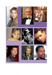 English Worksheet: What did these famous people used to do?