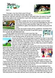 English Worksheet: HEIDI 