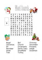 English Worksheet: Christmas Unit - Part 2