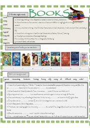 English Worksheet: Everything about books