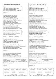 English Worksheet: Song - I gotta feeling - Black Eyes Peas