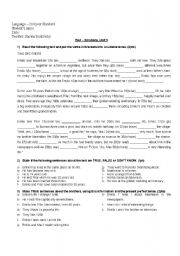 English Worksheet: present perfect vs simple past