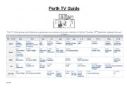 English worksheet: Perth TV Guide