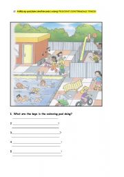 English Worksheet: present continuous!!!