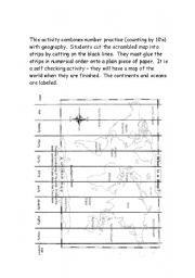 English Worksheet: Number and geography practice