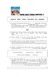 English Worksheet: NOW AND THEN MOVIE