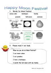 English worksheet: Happy Moon Festival