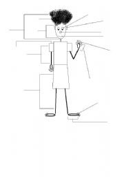 English Worksheet: my body