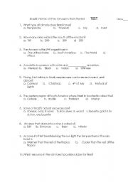 English Worksheet: Brazil Test Social Sciences