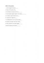 English worksheet: the passive exercise