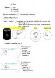 English Worksheet: Describing peoples physical appearances