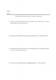 English Worksheet: Monte Cristo Warm Up Writing Activity