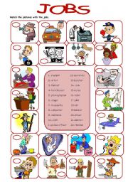 English Worksheet: jobs