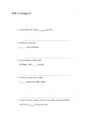 English Worksheet: future