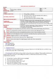 English Worksheet: lesson plan - S. present tense