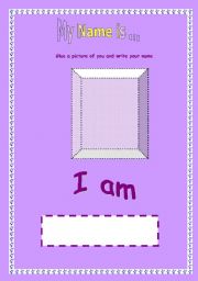 English Worksheet: I am ...